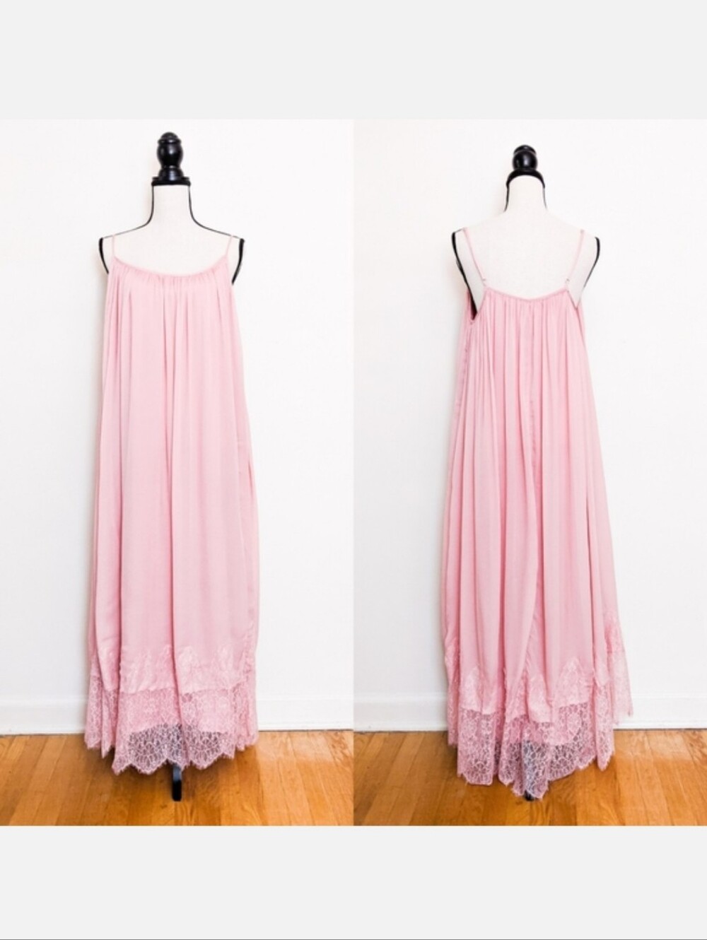 💜🦋LAST🦋 NWT Storia Lace Hem Maxi Dress - Mauve